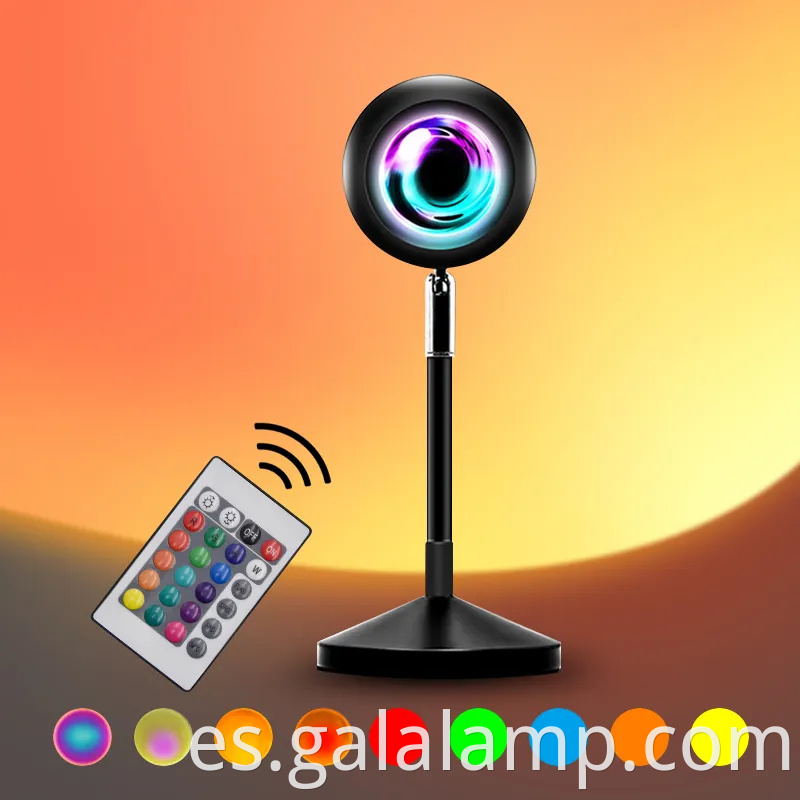 Lámpara de proyector USB Sunset - LED Rainbow Night Light for Home